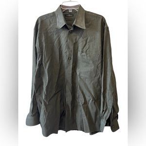 McLavy Ltd Green Long Sleeve Button Down Shirt Spain Large